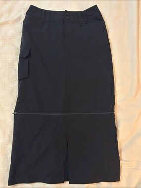 REI Black Convertible Cargo Skirt-midi to Maxi size 8